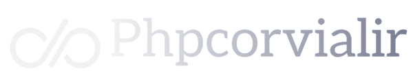 Logo of phpcorvialir with a stylized 'php' and 'corvialir' text.